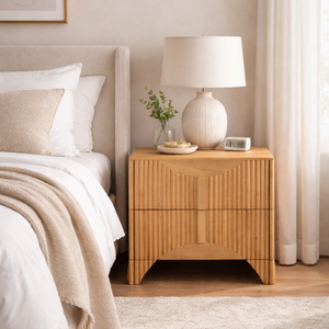 Modern Wooden Nightstand <b>Bedside</b> <b>Table</b> 2 Drawer Bedroom Storage Furniture Custom Design Best Price Factory Direct Supply - Product Image 6