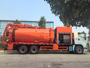 รถดูดสิ่งปฏิกูลอีซูซุ 6x4 พร้อมเครื่องฉีดน้ำแรงดันสูง, เครื่องยนต์ขับเคลื่อนพร้อมปั๊มโรตส์นำเข้าสำหรับงานเหมืองและงานท่อระบายน้ำ, รถดูดสิ่งปฏิกูล - Product Image 6