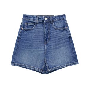 ZEVITY, pantalones cortos vaqueros de cintura alta para mujer, ropa de calle elegante de verano, pantalones cortos informales ajustados para mujer, pantalones cortos vaqueros rectos en 4 colores para mujer - Product Image 6
