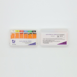 Puntas de Gutapercha Dentales LYU06010, Desechables, Absorbentes, para Relleno de Conductos Radiculares, para Uso Profesional en Clínicas - Product Image 1