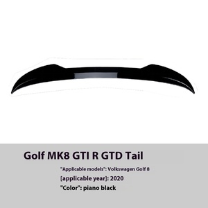 Alerón Trasero Fijo de Techo Alto ABS para Golf 8 MK8 R GTD, Modificación de Alerón de Coche de Una Sola Pieza YC-GOLF-458, Modificación de Alerón Trasero de Techo Golf - Product Image 6