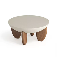 Table basse italienne minimaliste moderne en bois massif Table centrale convertible pour salle à manger et salon Ensemble silencieux pour café