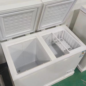 Réfrigérateur-<span class=keywords><strong>congélateur</strong></span> mécanique à <span class=keywords><strong>double</strong></span> <span class=keywords><strong>porte</strong></span> et <span class=keywords><strong>double</strong></span> température de 96 L avec étagères réglables pour la maison - Product Image 5