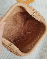 Usine OEM Raphia Crochet Pochette Tissé Paille D'été Sac À Main Pochette Pochette Avec Métal Caché Verrouillé