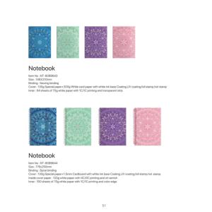 Cahier de composition personnalisé à spirale B5 ligné large pour l'école, couverture souple, INNER BLOOM NOTEBOOK - Product Image 2