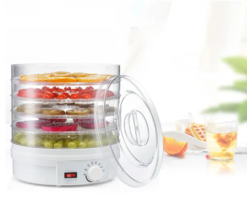 Thuis Voedsel Kruid Thee Bloem Huisdier Mini Fruit Droger Machine Vruchten Droger 350W 5 Speciale Lade <span class=keywords><strong>Grote</strong></span> Ruimte <span class=keywords><strong>Dehydrator</strong></span>