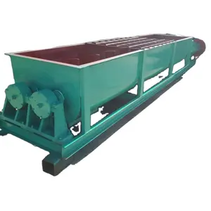 Double shaft mixer slag clay asphalt paddle type organic fertilizer machine