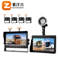 360 système de caméra de voiture Pantalla Para sécurité sans fil 1080p caméras de recul Kit Carplay moniteur de voiture avec 4 caméras