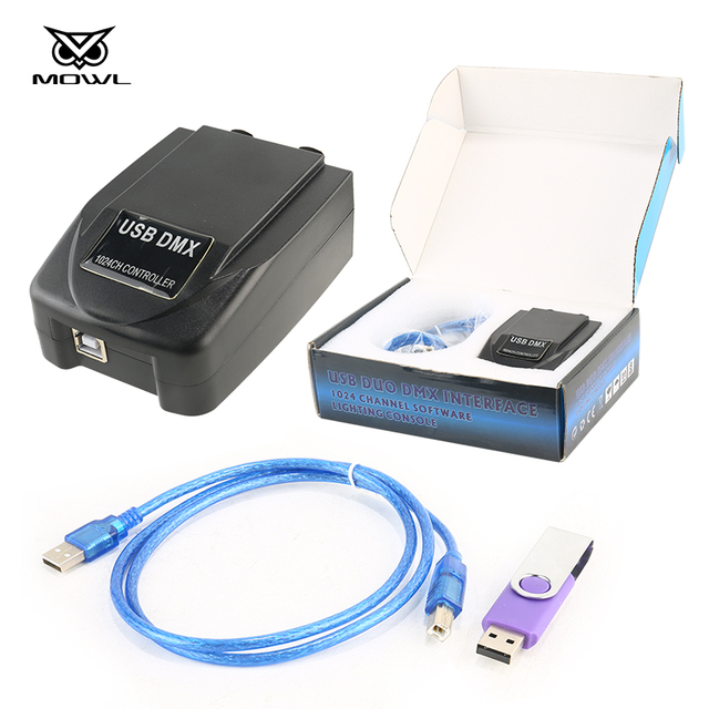 USB DMX Interface Signal Decoded for 1024CH Software DMX Lighting Controller
