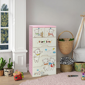 Cómoda <span class=keywords><strong>de</strong></span> <span class=keywords><strong>Plástico</strong></span> para Bebé con <span class=keywords><strong>Cajones</strong></span> <span class=keywords><strong>Grandes</strong></span> y Ruedas - Product Image 5