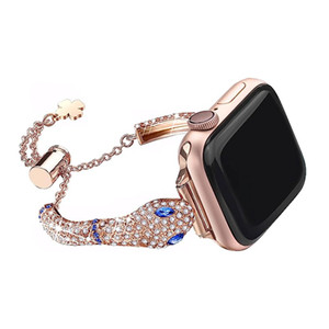 Correa de acero inoxidable de metal de diamante de serpiente de Venta caliente para <span class=keywords><strong>Apple</strong></span> Watch Band - Product Image 1