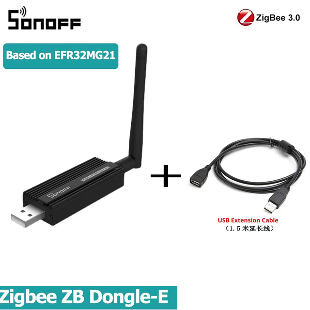 Sonoff ZBDongle-E Central Control Dual-Band 2.4GHz Zigbee 3.0 Smart Hub with App Control for Smoother Smart Home Assitent