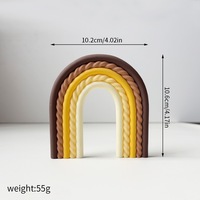 Bunte Regenbogen-Kuchenaufsätze für Kuchendekorationen für Geburtstagsfeiern Lange und Kurze Regenbogen-Cupcake-Topper