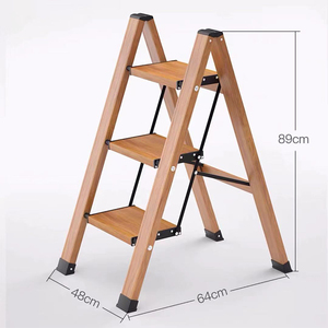 <span class=keywords><strong>Escalera</strong></span> plegable <span class=keywords><strong>de</strong></span> aluminio <span class=keywords><strong>de</strong></span> <span class=keywords><strong>3</strong></span> escalones con pedales antideslizantes Estante <span class=keywords><strong>de</strong></span> estructura <span class=keywords><strong>de</strong></span> taburete <span class=keywords><strong>de</strong></span> <span class=keywords><strong>madera</strong></span> <span class=keywords><strong>de</strong></span> diseño moderno - Product Image 2