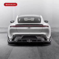 Paket Eksterior M Style Conversion Kit untuk Modifikasi Mobil Porsche Taycan Turbo, Aero Kit Serat Karbon Forged