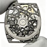 Reloj Mecánico de Lujo para Hombre, Ultrafino, Serie 6702, Caja de Fibra de Carbono y Cerámica, Movimiento de Cronógrafo de Precisión, Forma de Barril