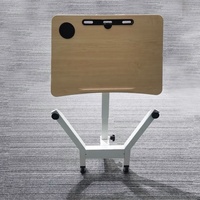 Bureau debout mobile XINYUAN moderne en fer ergonomique pour le bureau à domicile, entièrement pliable, réglable en hauteur