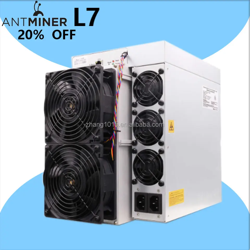 New antmine-ers L7 trong kho 9500mh/S 9300mh 9050mh 8800mh 8550M 9500 3425W L3 + asic 9.5gh Dog-E antmine-ers L7