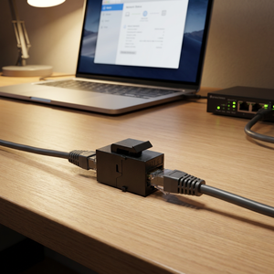 Connecteur Keystone RJ45 Cat6 Noir à 90 Degrés Sans Outil, Module Ethernet UTP Facile à Installer pour Réseau Domestique, Bureau et Centre de Données - Product Image 5