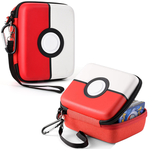 Carrying case for Pokemon Trading Cards Game Cards Binder Holder Hard-Shell Storage Box Holds 400 Cards