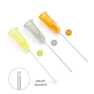 100 Uds aguja de irrigación Dental Endo 25G/27G/30G puntas de jeringa desechables un orificio lateral - Product Image 2