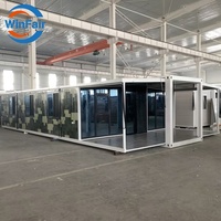 WinFair Container Homes Tiny House Maison pliable de luxe de 40 pieds Maisons de conteneurs extensibles en expansion depuis la Chine