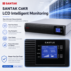 SANTAK Série Château C6KR UPS 6KVA/5400W Alimentation sans interruption en ligne montée en rack - Product Image 4