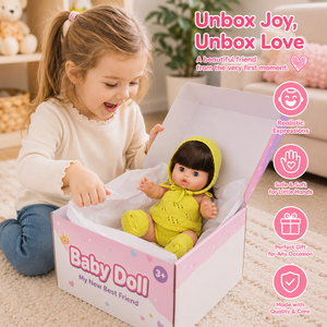 Yeezwood Muñecas Bebé Lindas de 30 cm con Ojos Móviles, Muñeca de Silicona de Cuerpo Completo, Muñeca Reborn de Vinilo Suave para Niñas - Product Image 1