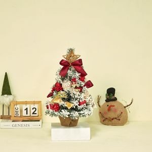 <b>Mini</b> <b>Christmas</b> <b>Tree</b> with Bell Bow Knot Green Pine White LED Light Xmas <b>Tree</b> Desktop <b>Christmas</b> Star <b>Tree</b> - Product Image 6
