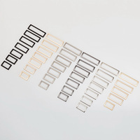 Fabrik Großhandel Metall Rechteckige Rings chnalle Metallring Slip Schnalle für Kleidungs stücke/Taschen/Gürtel/Rucksäcke