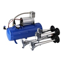 Compresseur de klaxon d'air DC 12V avec réservoir en métal 6L/8L