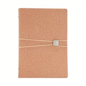 Customizable Colors Eco-Friendly Luxury <b>A5</b> Executive <b>Diary</b> Paper Silk Screen Printed Leather Cover Metal Buckle Promotional OEM - Product Image 4