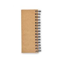 Bloc-notes promotionnel en PP avec couverture rigide, notes adhésives, 5 marque-pages de couleur assortie, papier recyclé écologique, impression numérique, reliure à anneaux