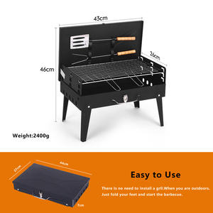 Prodotti Più Venduti: Accessori per Griglia Portatile, Griglia a Carbone Pieghevole con Coperchio per Cucina all'Aperto - Product Image 2