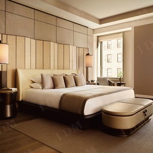 Meubles d'hôtel <span class=keywords><strong>Royal</strong></span>, canapé-lit en bois 5 étoiles, lit double king size, ensembles de meubles de chambre d'hôtel, luxe moderne 5 étoiles - Product Image 1