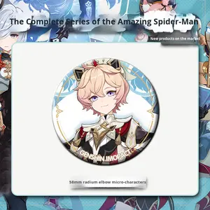 Broche Redondo de Metal para Cosplay, Diseño de Anime, Funi Nana Hu Tao Klee Gouzi, Regalo - Product Image 6