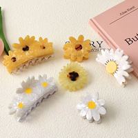 Yuxi – Pinces à cheveux personnalisées en acétate de cellulose, écologiques, nouveau design, grandes et mini, motif fleur de marguerite, pour femmes, usage quotidien