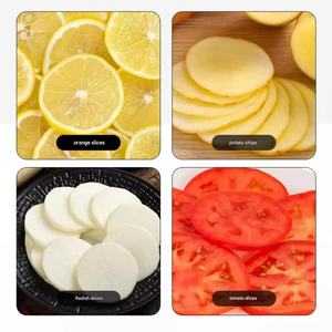 Picadora de carne y verduras comercial motorizada de servicio pesado con uso multifuncional para platos mixtos 220V - Product Image 6