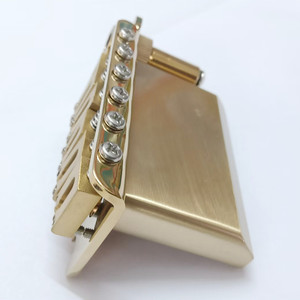 Nâng Cấp Tremolo Brass Khối Thép Không Gỉ Yên Ngựa Đầy Đủ Kích Thước Tremolo Cầu 2-Điểm Vibrato Guitar Cầu - Product Image 3