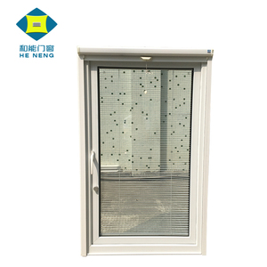 <span class=keywords><strong>Ventana</strong></span> Abatible de <span class=keywords><strong>PVC</strong></span> <span class=keywords><strong>con</strong></span> Doble Vidrio y Persianas Integradas, Estilo Francés - Product Image 4