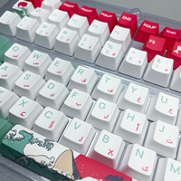 Factory OEM Keycaps Arabic Letters Coral Sea Theme Dye-Sublimation Heat Transfer XDA Profile Mechanical Keyboard Keycap English