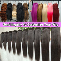 Pelucas de Cabello Humano con Encaje Frontal HD de 30-40 Pulgadas al por Mayor, Kinky Yaki Liso 13x6 360 Completo para Peluca Frontal de Encaje, Ondulado Profundo para Mujeres