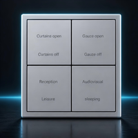 Panneau intelligent KNX 4 voies 8 modules, type 86, en métal, gamme complète de modèles, prix abordables, personnalisable