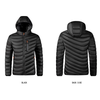 Veste à capuche détachable en nylon pour hommes, manteau imperméable d'hiver décontracté, matelassé, coupe-vent, vestes à bulles d'extérieur rembourrées