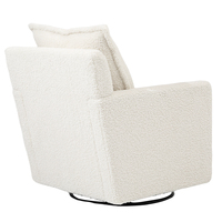 Coussin d'assise et de dossier amovibles Canapé-salon simple rotatif Chaise de pépinière avec repose-pieds