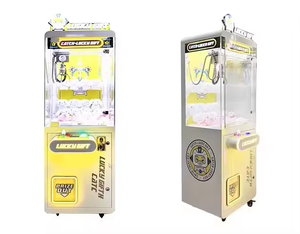 Machine à griffes commerciale à monnayeur, entièrement transparente, néon, la plus vendue, pour peluches - Product Image 6