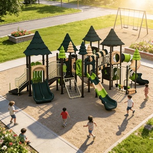 Toboggan de terrain de jeux pour projet de rénovation de terrain de jeux, garantie de 12 mois, usine chinoise - Product Image 4