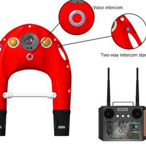 Robot de sauvetage télécommandé à conception brevetée avec positionnement GPS Beidou, caméra HD, lumière d'alarme, fonction talkie-walkie et bouée de sauvetage - Product Image 4