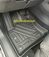 Tapis de sol de voiture 3D TPE antidérapants de haute qualité, ensemble complet, tapis de coffre pour Skoda Kodiaq (7 places) 2017-2025, tapis de coffre double couche