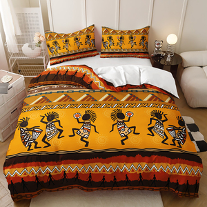Juego de Ropa de Cama con Diseño de Ley Antigua Egipcia, Funda Nórdica Premium con Escultura, Juego de 3 Piezas - Product Image 4